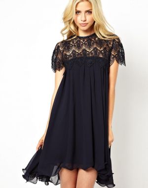 Gifts - Lydia Bright Swing Dress With Lace Top.jpg